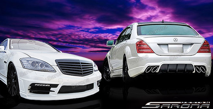 Custom Mercedes S Class  Sedan Body Kit (2007 - 2013) - $3490.00 (Manufacturer Sarona, Part #MB-086-KT)